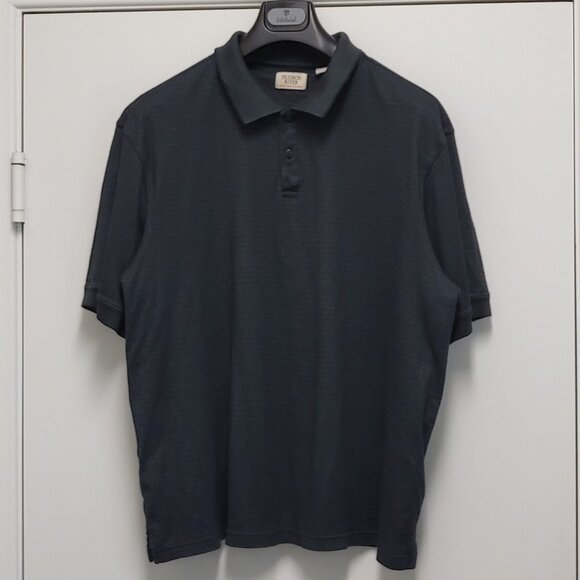 Hudson River Heritage Classics Mens Polo Shirt XL Short Sleeve Crosshatch Stitch - Picture 1 of 13